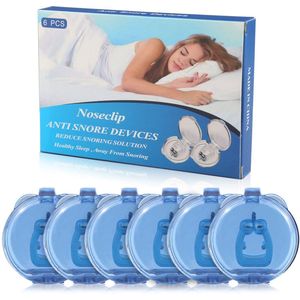 Magnetische Neusclip - 6-pack - Siliconen - Anti-snurk