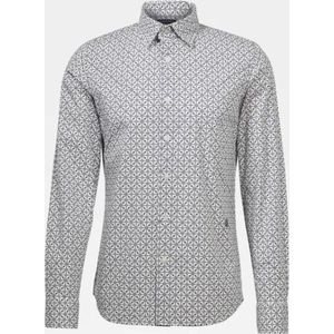 Overhemd Slim Fit Wit Print (D16171 - C173 - 9853)