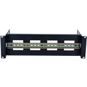 3U DIN rail voor 19 inch racks - in diepte verstelbaar