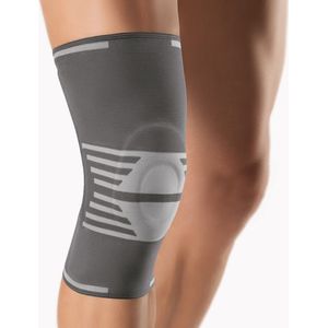 Bort Kniebrace met Compressie – Activemed – Kniebandage met Pelotte – Artrose, Instabiliteit, Oedeem – Maat Small – Mineraalgrijs - Maat 4