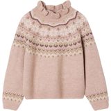 Vertbaudet - Jacquard Trui - Glinsterende Details - Voor Meisjes