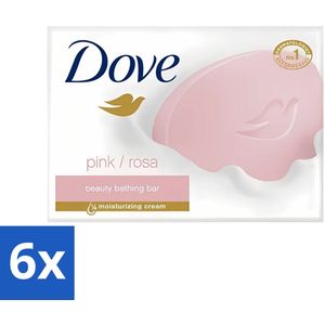 Dove - Zeep - Pink - Hydraterend en Verzorgend - 4 x 100 g - Voordeelverpakking - 6 stuks