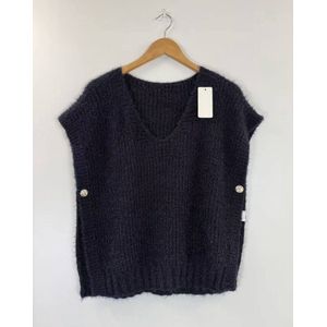 Debardeur, marineblauw, one size