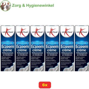 6x - Lucovitaal Eczeem Crème 50 ml - voordeelverpakking!