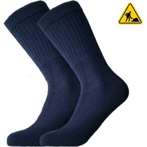 6 paar Werksokken - katoen - Multipack - Marinblauw - Maat 47-50