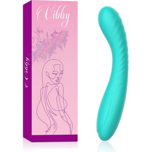 Vibby® Essential – Vibrator – Vibrators voor Vrouwen – G-Spot en Clitoris Stimulator - Blauw