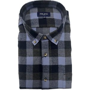 Pre End - Overhemd heren - flanel - colony blue - geruit - maat XXL