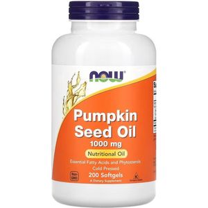 Now Foods - Pompoenzaadolie 1000 mg - 200 Softgels - Vitaminen en Mineralen - Gezonde Vetzuren