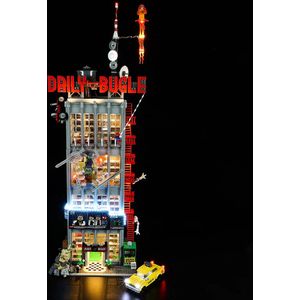 Verlichtingset met afstandsbediening geschikt voor Lego Daily Bugle 76178