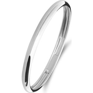 Lucardi Dames 14 Karaat witgouden ring - Ring - 14 Karaat Goud - Zilver - 18 / 57 mm