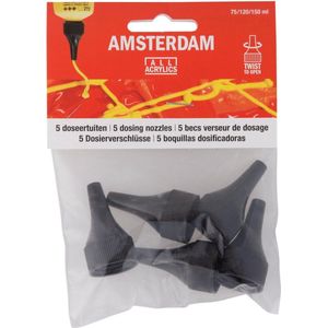 Set van 5 doseertuiten 120 ml Amsterdam Acryl
