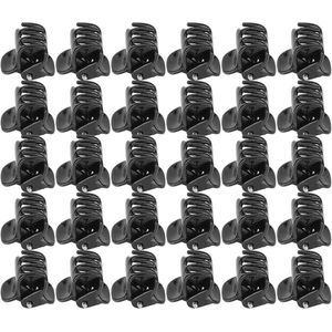 Mini Hair Clips - 100 Stukken - Zwarte Mini Haarclips - Kleine Plastic Haarclip - Antislip Grip - Kleine Kaakclips - Klem voor Meisjes en Vrouwen