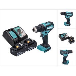 Makita DDF 485 RM accuboormachine 18 V 50 Nm borstelloos + 2x accu 4.0 Ah + lader