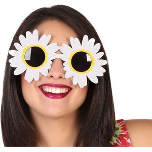 Toppers - Atosa Carnaval/verkleed party bril Flowers - Tropisch/hawaii thema - plastic - volwassenen - verkleedbrillen