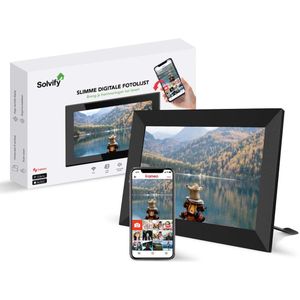 Solvify Digitale Fotolijst - 10.1 inch - Zwart - HD+ - IPS Display - WiFi