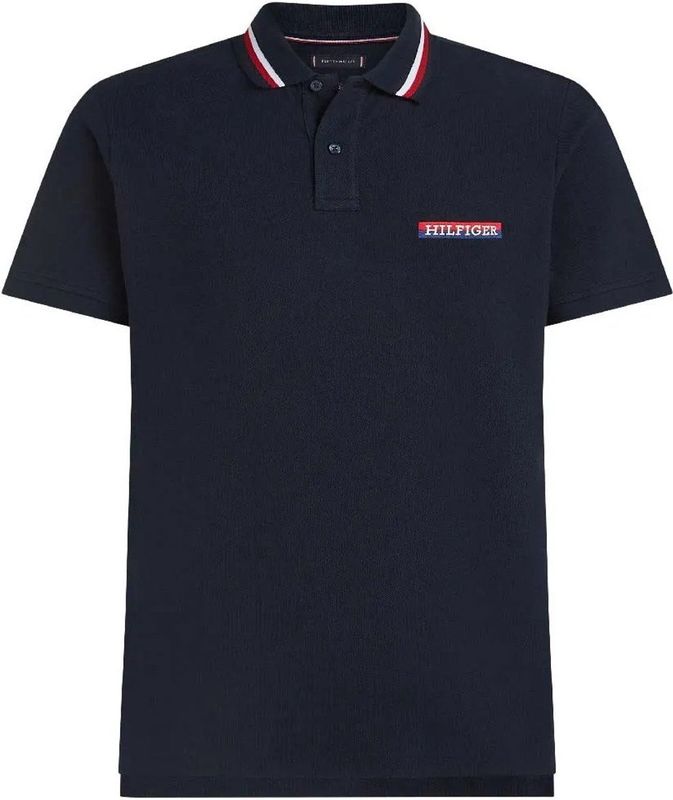 Tommy Hilfiger Tipped Regular Fit Korte Mouw Poloshirt Blauw S Man