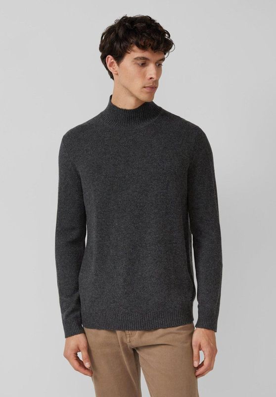 Gebreide Trui - Opstaande Kraag - Zachte Wolmix - Regular Fit