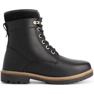 Travelin' Larvik Dames - Veterboots - Wolgevoerd - Zwart