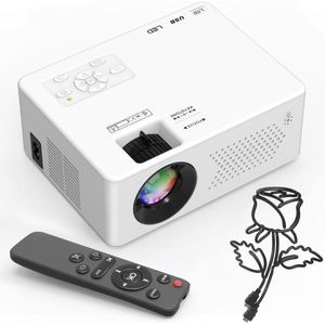 VH Supplies® Mini Beamer - Projector - Draagbare Beamer - Full HD 1080P - 5.2 Bluetooth