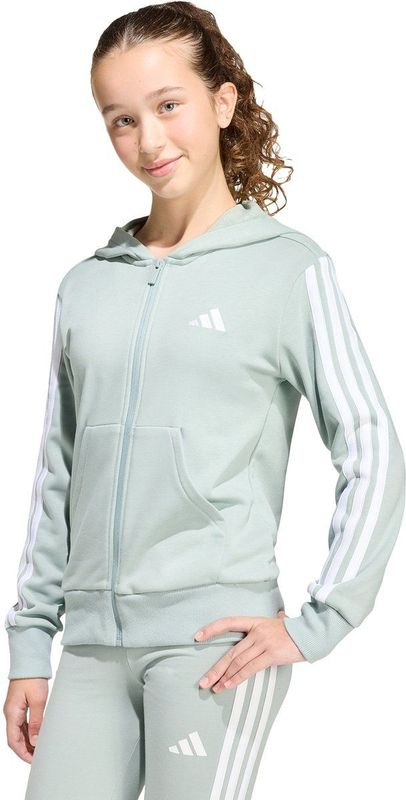 adidas Sportswear ESSENTIALS FULL ZIP HOODIE - Kinderen - Groen
