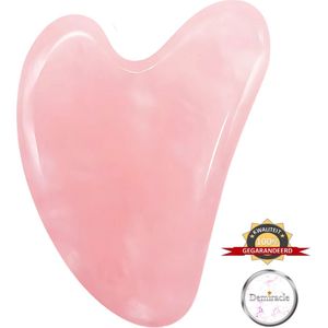 Demiracle Premium Gua Sha – Rose Quartz – Gezichtsmassage – Ontspanning – Massage – Jade Roller – Kwaliteit