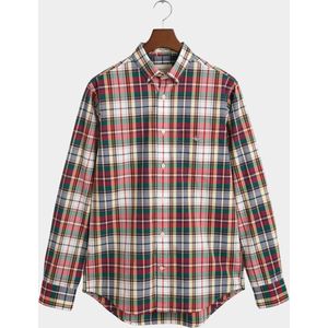 Gant Casual hemd lange mouw Rood Poplin Tartan Check Shirt 3240165/630