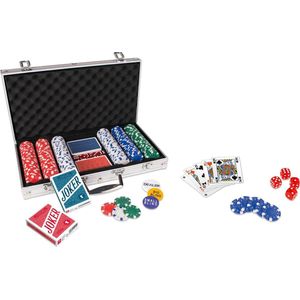 Pokerset koffer leer 300 chips value - speelgoed online kopen | De laagste  prijs! | beslist.nl