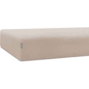 Cappuccino Katoenen Hoeslaken met Elastiek - 160x200 cm