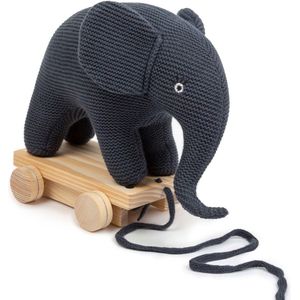 Smallstuff Trekfiguur Knuffel Olifant Denim