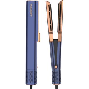 Aestra Hairstrait - 2 in 1 Stijltang met Föhn - 110.000RPM Motor - Haarstyling met lucht - Haardroger - Geschikt voor alle Haartypes - 2025 Model -Navy