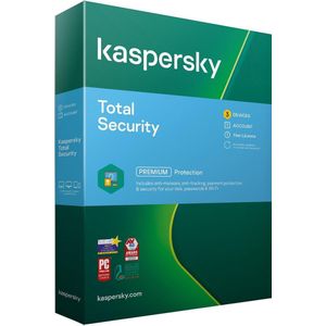 Kaspersky Total Security - 12 maanden/ 3 apparaten - NL/FR/DE (PC/MAC)