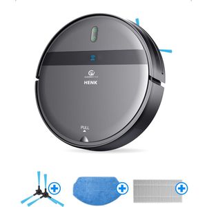 CleanWise Henk + Onderhoudspakket - Robotstofzuiger met dweilfunctie - Dweilrobot - Laadstation - Geschikt voor Huisdieren