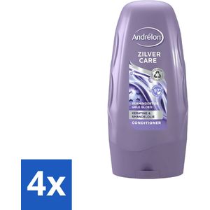 Andrélon - Zilver Care - Conditioner - Tegen Gele Gloed - 250 ml - Voordeelverpakking - 4 stuks