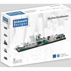 Bricksworld BOC-SKY-EIN Architectuur Skyline Eindhoven (NL) modules Evoluon, Klokgebouw, TU/e, Lichttoren & Station