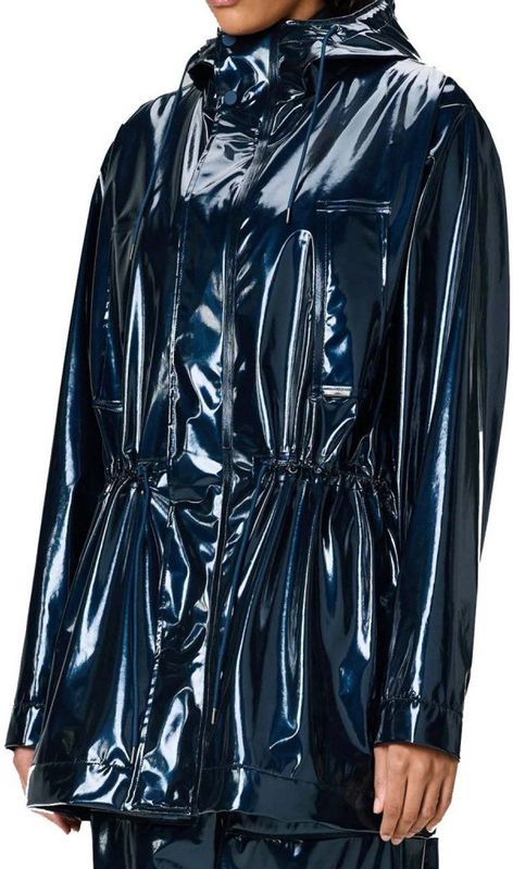 RAINS BOLD LONG JACKET W3 Blauw M EU