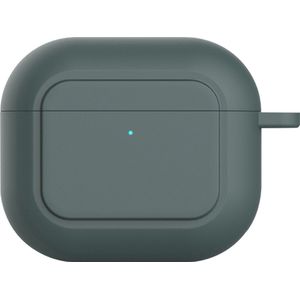 Jumada's ""Geschikt"" voor Apple Airpods hoesje - Geschikt voor Airpods 3 - Softcase - Donker groen - Beschermhoesje