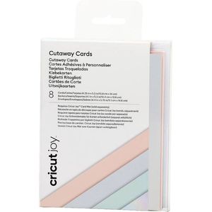 Cricut cut-away kaarten - pastel - R20 - 10,8 x14cm - 8 stuks