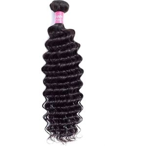 Braziliaanse Remy weave - 14 inch - diep golf extensions real human hair - 1 bundel- menselijke haren