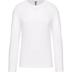 Kariban T-shirt ronde hals lange mouwen K359 - White