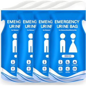S&D - Nood Toilet - Plaszakjes voor Noodgevallen - Inhoud 850 ml - Wegwerp Plastuit