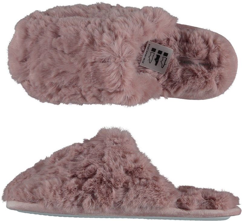 Apollo - Fluffy - Pantoffels - Roze - Dames