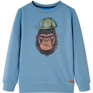 vidaXL - Kindertrui - 92 - middelblauw