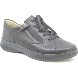 Hartjes, 162.1801, 162.1801/10 01.00, Zwarte veterschoenen wijdte G