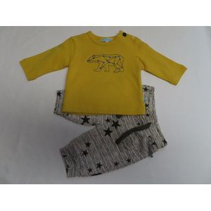 Ensemble - Jongens - Oker / grijst - Beer , sterren - 6 maand 68