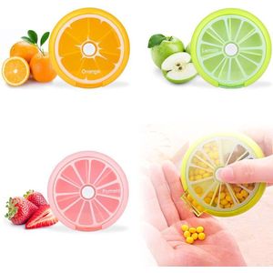 Draagbare opbergdoos 7 dagen 4 stuks Draagbare opbergdoos Ronde draagbare opbergdoos 7 dagen Draagbare opbergdoos Draagbare opbergdoos