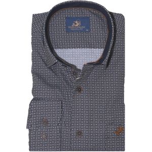 Eden Valley - Lange mouw overhemd - Heren - XXL - MidGrijs - Katoen - 515041 Modern fit