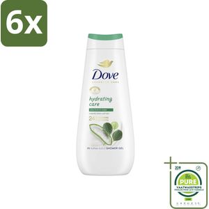 Dove Douchecrème - Hydrating Care - Aloe Vera - 400 ml - Voordeelverpakking - 6 stuks - Douchegel - Hydratatie