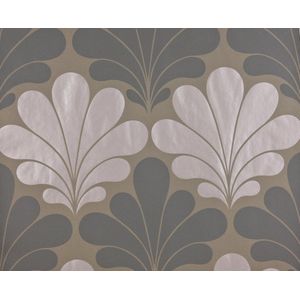 Dutch Wallcoverings Vliesbehang schelp - grijs/beige