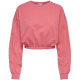 Only - Zenia Unb Elastic Sweatshirt - Roze - Dames