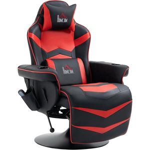 Ergonomische Relaxstoel met Massagefunctie en Verstelbare Rugleuning - Comfortabele TV-Stoel met Bekerhouder